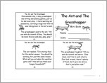 Search result: ''The Ant and The Grasshopper' Mini Book'
