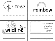 Search result: 'Earth Day Word Book Early Reader Book: Page 2'