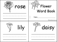 Search result: 'Flower Word Book, A Printable Book'