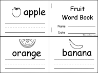 Search result: 'Fruit Word Book, A Printable Book'