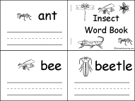 Search result: 'Insect Word Book Early Reader Book: Page 1'