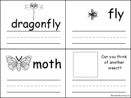 Search result: 'Insect Word Book Early Reader Book: Page 2'