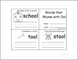 Search result: 'Words that Rhyme with 'ool' &#8212;&#160;Printable Book'