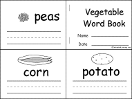Search result: 'Vegetable Word Book, A Printable Book'