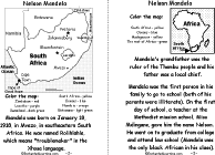Search result: 'Nelson Mandela Book, A Printable Book: Map of South Africa, Early Life'