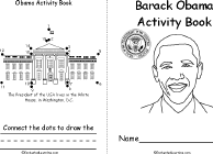 Search result: 'Barack Obama Activity Book, A Printable Book: Cover, Connect the Dots'