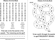Search result: 'Barack Obama Activity Book, A Printable Book: Word Search, Word Path Puzzle'