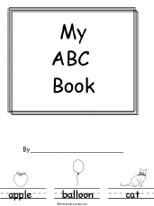 Search result: 'My ABC Book, A Printable Book: Cover'