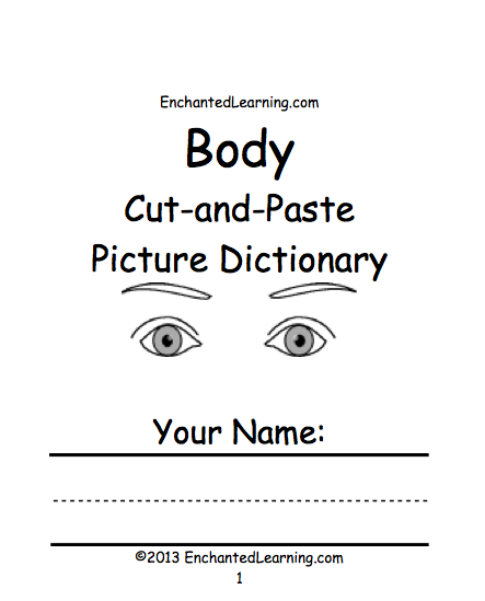 Search result: 'Body Cut-and-Paste Picture Dictionary - A Short Book to Print'