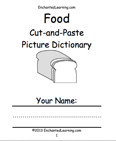 food theme page at enchantedlearning