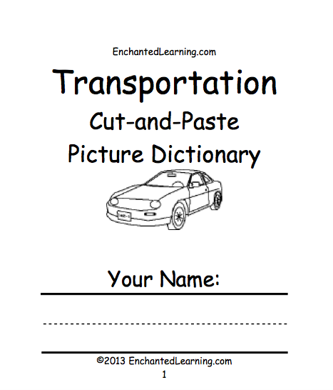 Search result: 'Transportation Cut-and-Paste Picture Dictionary - A Short Book to Print'