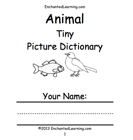 Search result: 'Animal Picture Dictionary - A Short Book to Print'