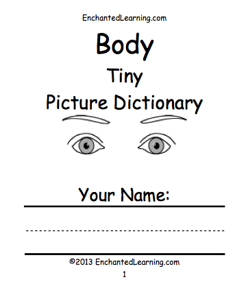Search result: 'Body Tiny Picture Dictionary - A Short Book to Print'
