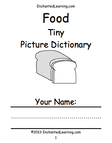 Search result: 'Food Tiny Picture Dictionary - A Short Book to Print'