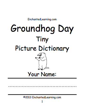 Search result: 'Groundhog Day  Tiny Picture Dictionary - A Short Book to Print'