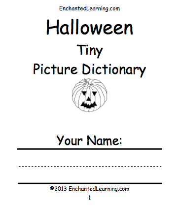 Search result: 'Halloween Tiny Picture Dictionary - A Short Book to Print'