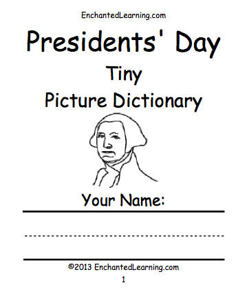 Search result: 'Presidents' Day Picture Dictionary - A Short Book to Print'