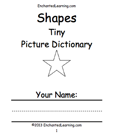 Search result: 'Shapes Tiny Picture Dictionary - A Short Book to Print'