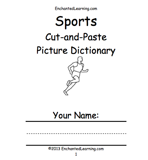 Search result: 'Sports Tiny Picture Dictionary - A Short Book to Print'
