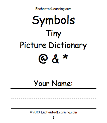 Search result: 'Symbols Tiny Picture Dictionary - A Short Book to Print'
