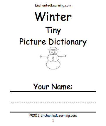 Search result: 'Winter Picture Dictionary - A Short Book to Print'