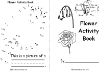 Search result: 'Flower Activity Book, A Printable Book: Cover, Connect the Dots'