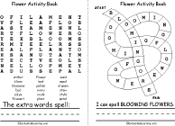 Search result: 'Flower Activity Book, A Printable Book: Word Search, Spelling Path'