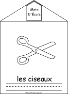 Search result: 'School Words Book in French, A Printable Book: Ciseaux/Scissors'