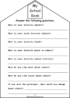 Search result: 'My School Book, A Printable Book: Questions'