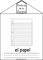 Search result: 'School Words Book in Spanish, A Printable Book: El Papel/Paper'