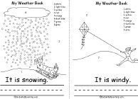 Search result: 'My Weather Color-by-Number Book, A Printable Book: Snowing, Windy'
