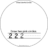 Search result: 'Draw Colorful Circles Book: 2 Pink Circles'