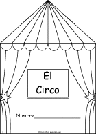 Search result: 'Circus Words in Spanish Book, A Printable Book'