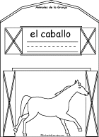 Search result: 'Animales De La Granja Book, A Printable Book in Spanish: Caballo/Horse'