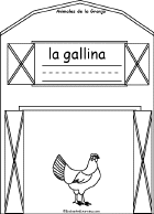 Search result: 'Animales De La Granja Book, A Printable Book in Spanish: Chicken'
