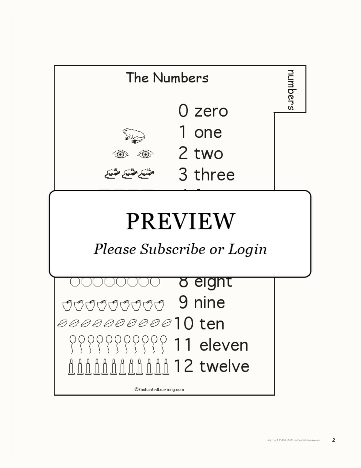 Word Book (#1) interactive printout page 2