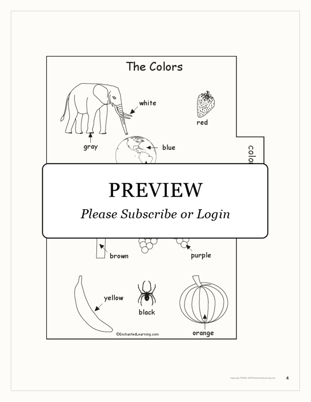 Word Book (#1) interactive printout page 4