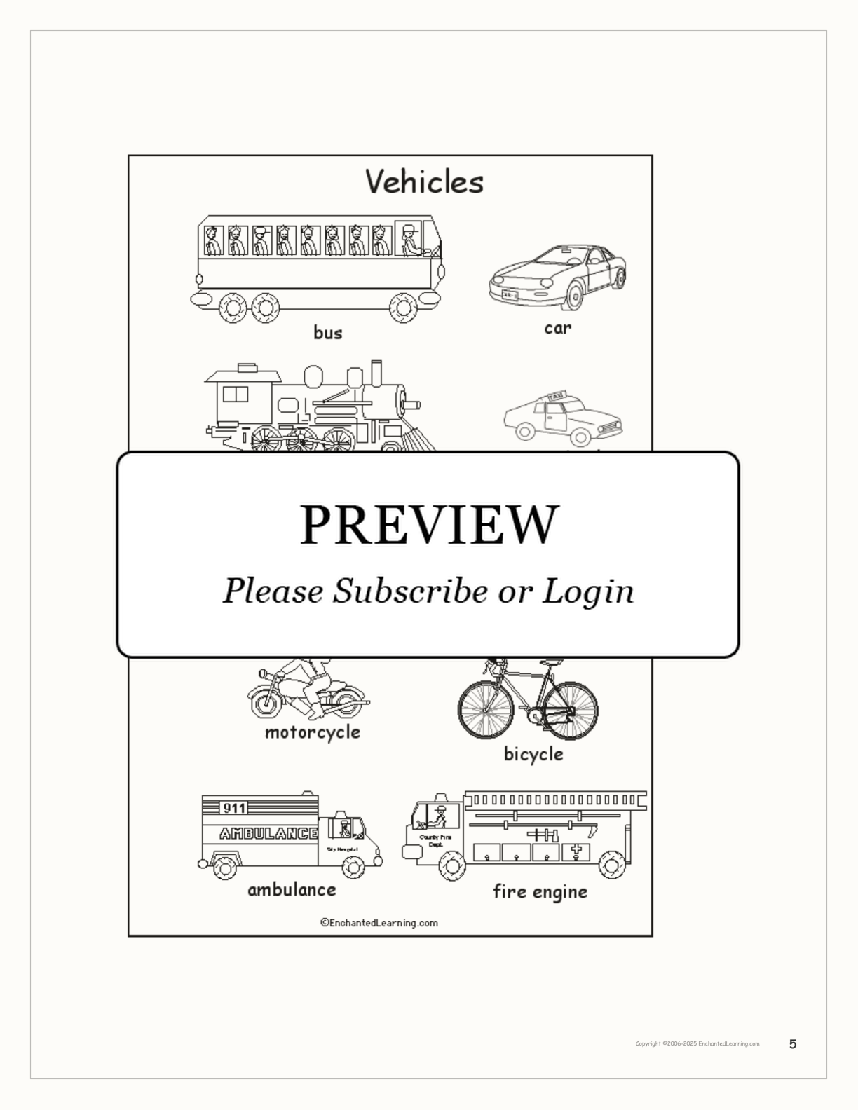 Word Book (#2) interactive printout page 5