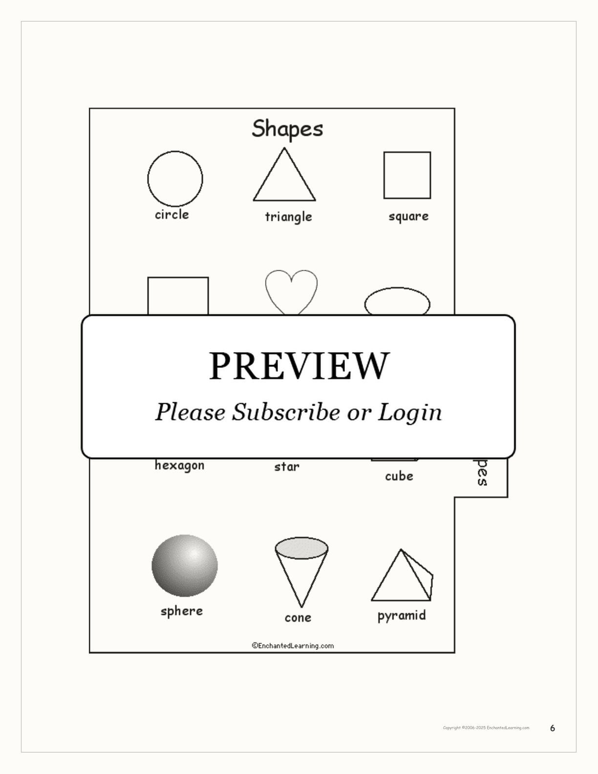 Word Book (#2) interactive printout page 6