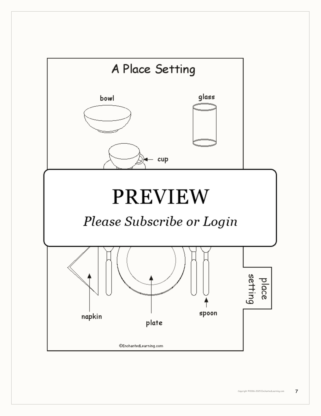 Word Book (#2) interactive printout page 7