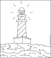 Search result: 'Lighthouse Coloring Page'