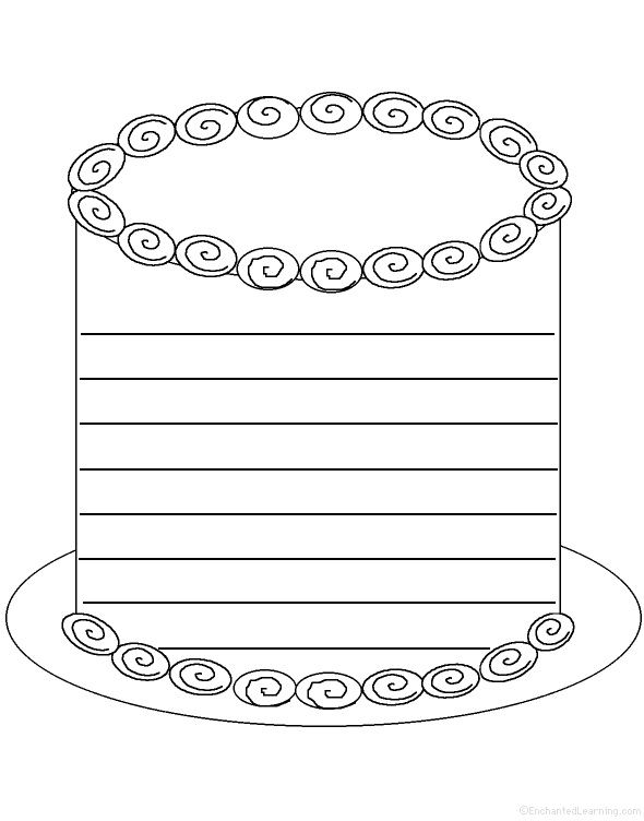 Search result: 'Cake: Shape Poem - Printable Worksheet'