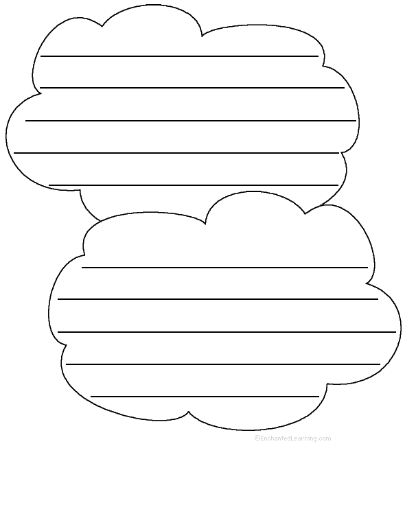 Search result: 'Clouds: Shape Poem - Printable Worksheet'