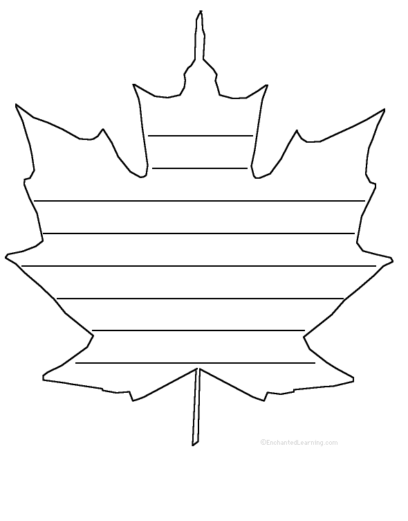 Search result: 'Maple Leaf: Shape Poem - Printable Worksheet'
