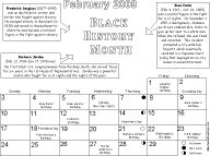 Black History 2008 sample page