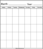 month template