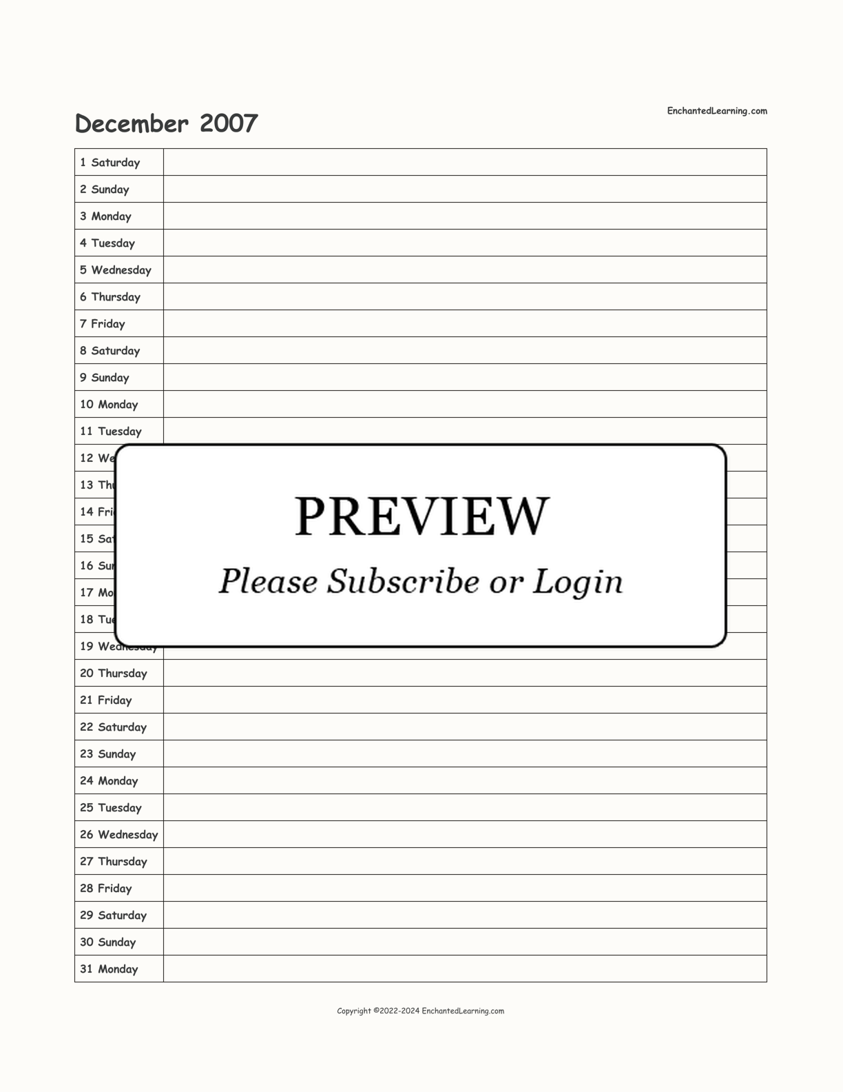 2007-2008 School-Year Scheduling Calendar interactive printout page 6
