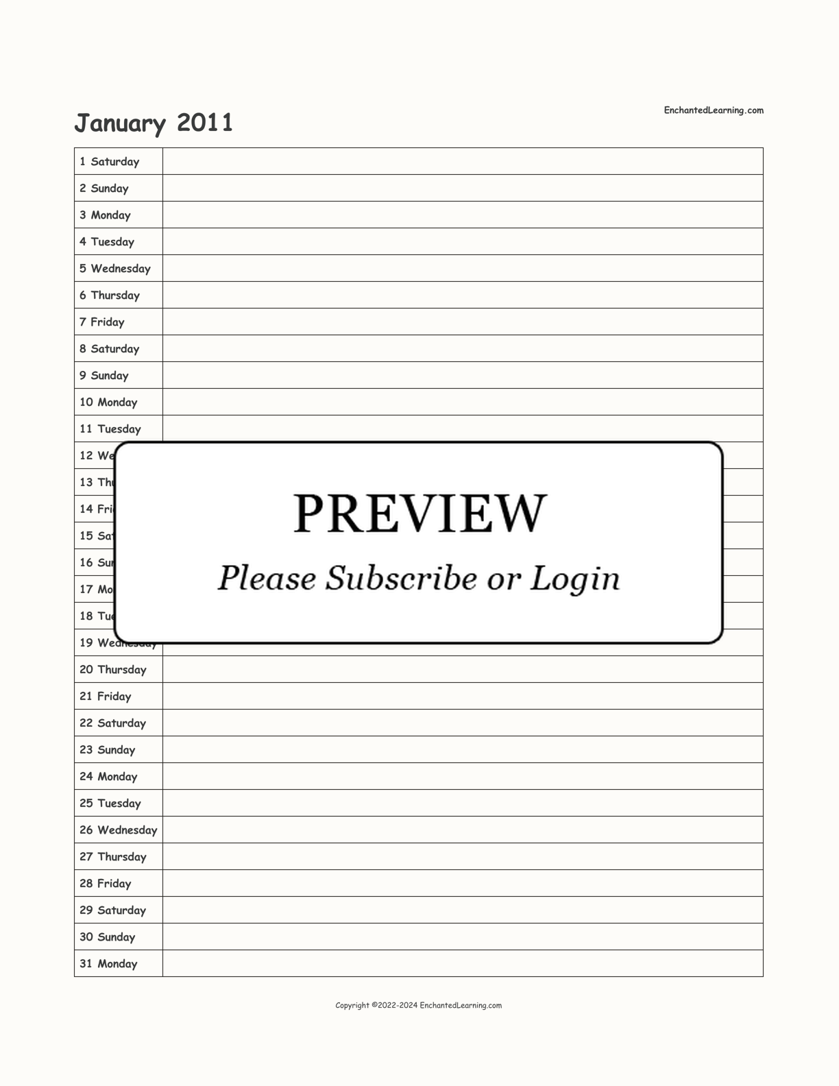 2010-2011 School-Year Scheduling Calendar interactive printout page 7
