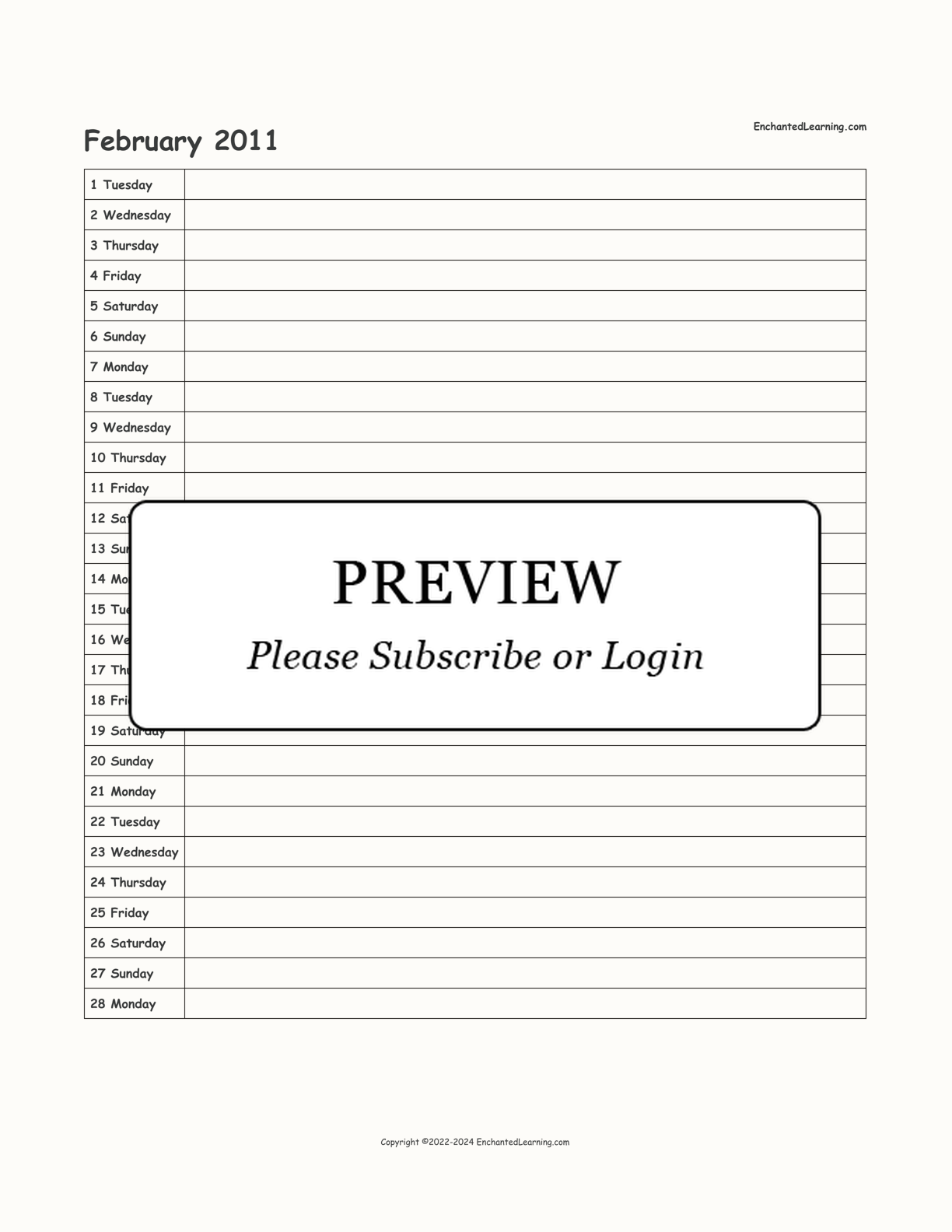 2010-2011 School-Year Scheduling Calendar interactive printout page 8