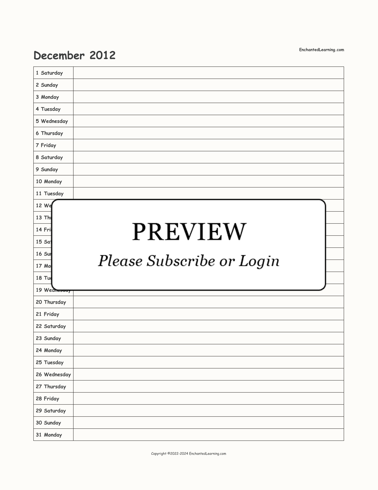 2012-2013 School-Year Scheduling Calendar interactive printout page 6